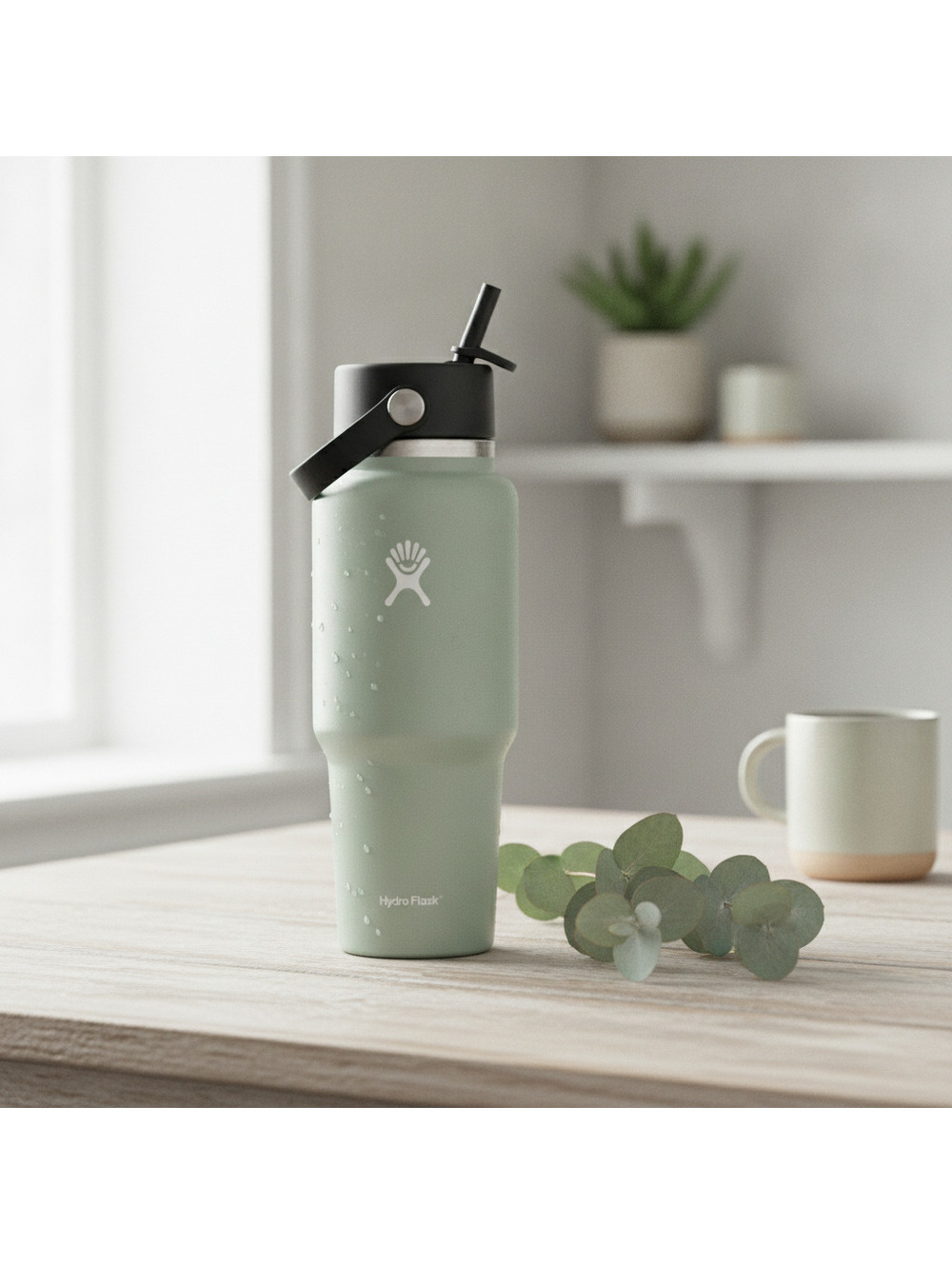 Hydro Flask 32oz Wide Mouth Travel Bottle with Flex Straw Cap